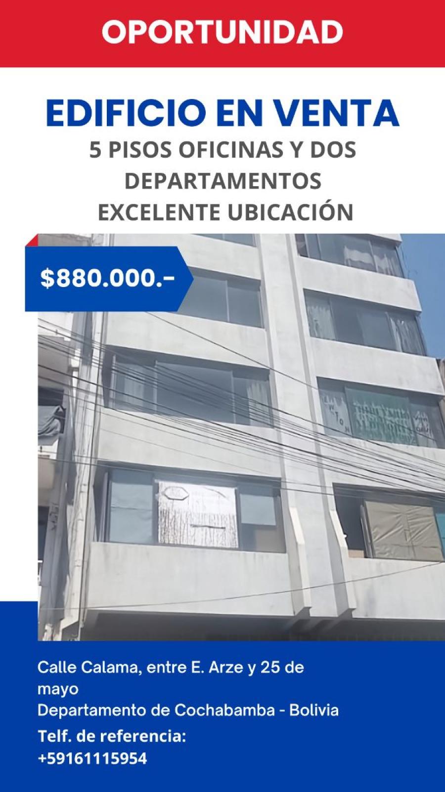 Foto Edificio en Venta en Centro, Cochabamba, Cochabamba - U$D 800.000 - EDV7292 - BienesOnLine