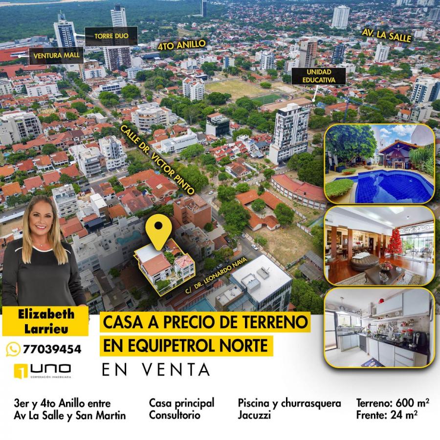 Foto Casa en Venta en Santa Cruz de la Sierra, Santa Cruz - U$D 645.000 - CAV7270 - BienesOnLine