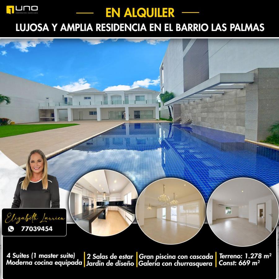 Foto Casa en Alquiler en Santa Cruz de la Sierra, Santa Cruz - U$D 5.000 - CAA7099 - BienesOnLine