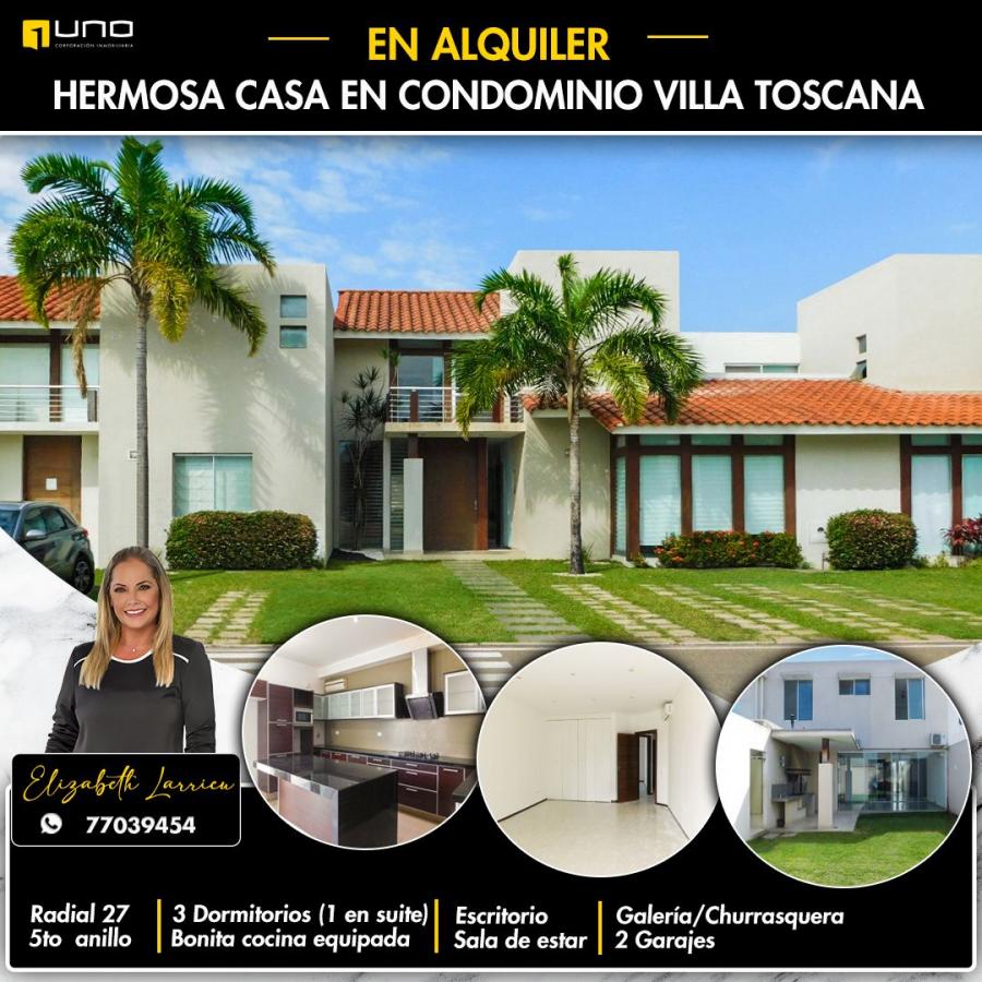 Foto Casa en Alquiler en Santa Cruz de la Sierra, Santa Cruz - U$D 1.600 - CAA7462 - BienesOnLine