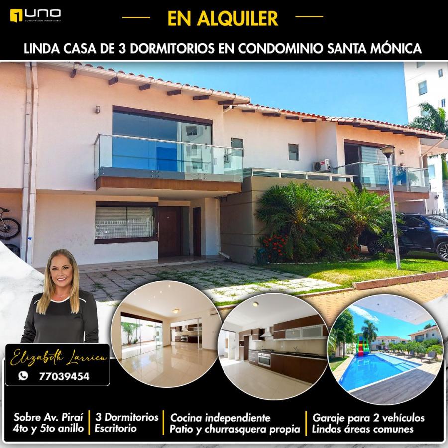 Foto Casa en Alquiler en Santa Cruz de la Sierra, Santa Cruz - $ 7.000 - CAA7575 - BienesOnLine
