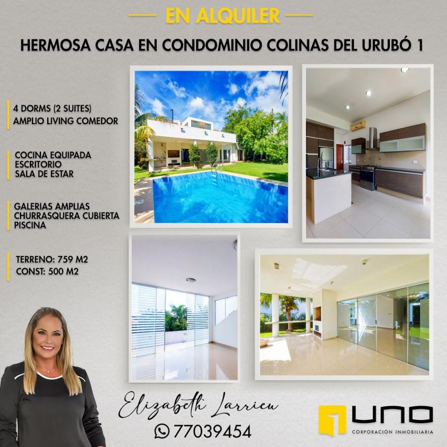 Foto Casa en Alquiler en Santa Cruz de la Sierra, Santa Cruz - U$D 3.500 - CAA6369 - BienesOnLine