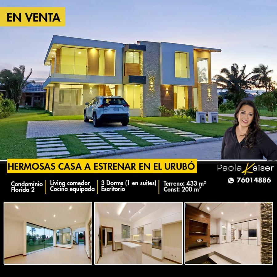 Foto Casa en Venta en urubo, Santa Cruz de la Sierra, Santa Cruz - U$D 165.000 - CAV7658 - BienesOnLine