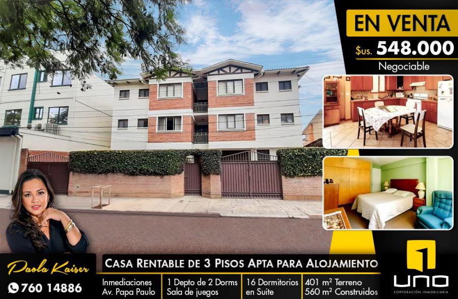 Foto Casa en Venta en muyurina, Cochabamba, Cochabamba - U$D 548.000 - CAV4397 - BienesOnLine