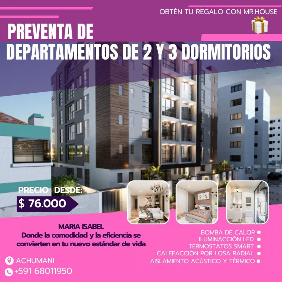 Foto Departamento en Venta en ACHUMANI, La Paz, La Paz - U$D 76.000 - DEV7355 - BienesOnLine