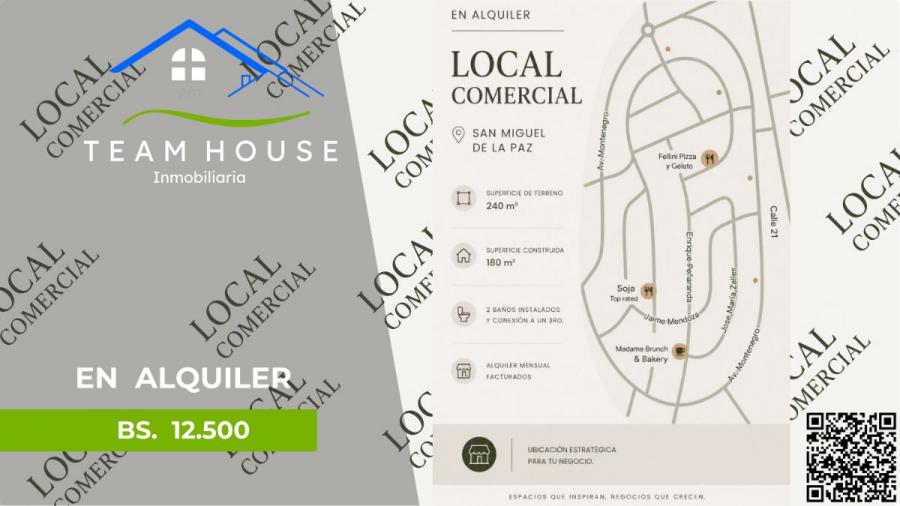 Foto Local en Alquiler en San Miguel, La Paz, La Paz - $ 12.500 - LOA8470 - BienesOnLine