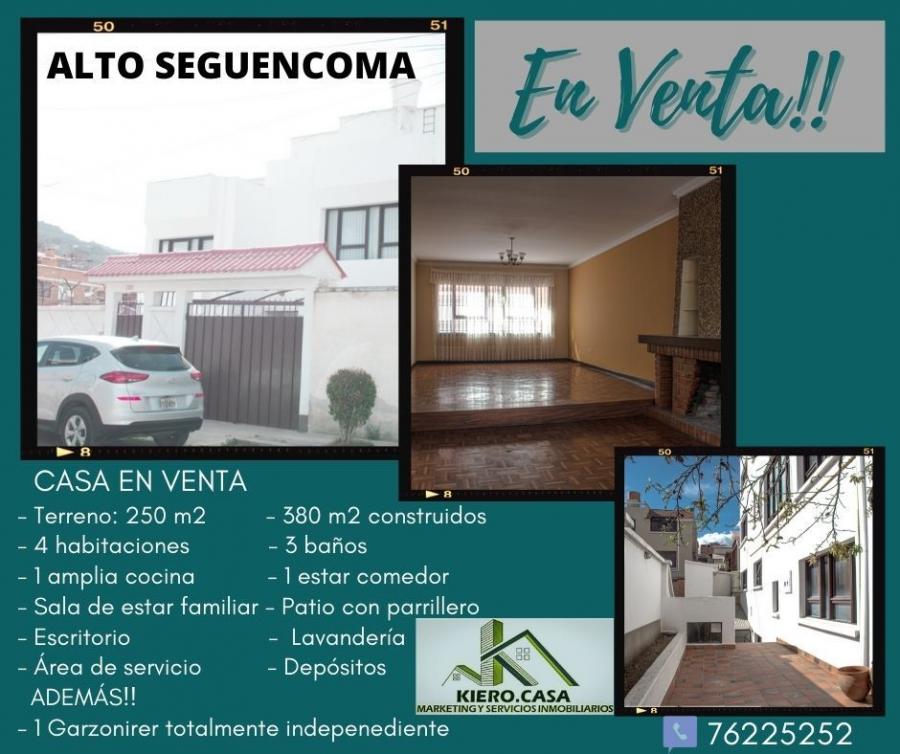 Foto Casa en Venta en Alto Seguencoma, La Paz, La Paz - U$D 265.000 - CAV4565 - BienesOnLine