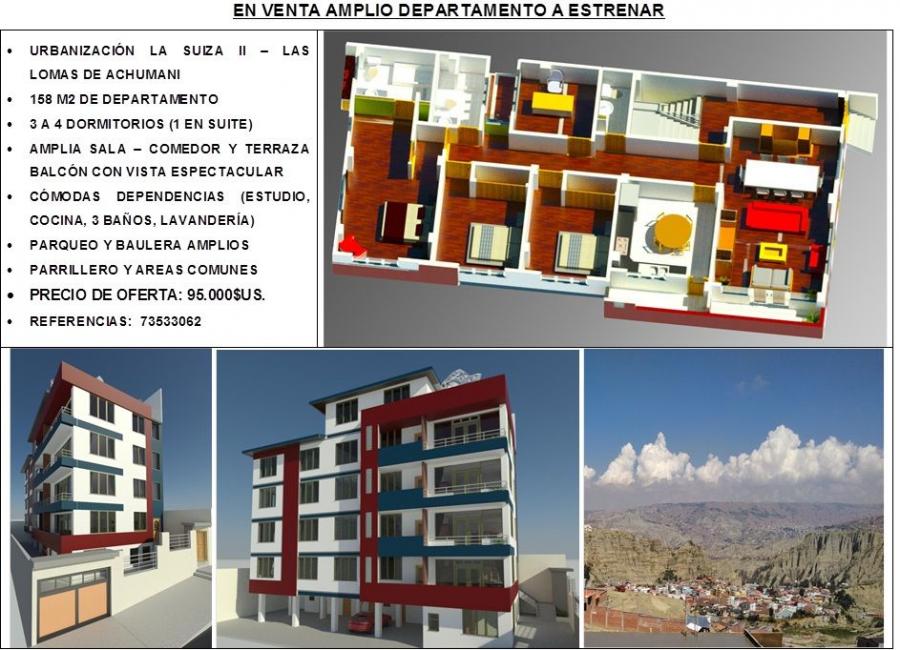 Foto Departamento en Venta en La Paz, La Paz - U$D 95.000 - DEV3416 - BienesOnLine