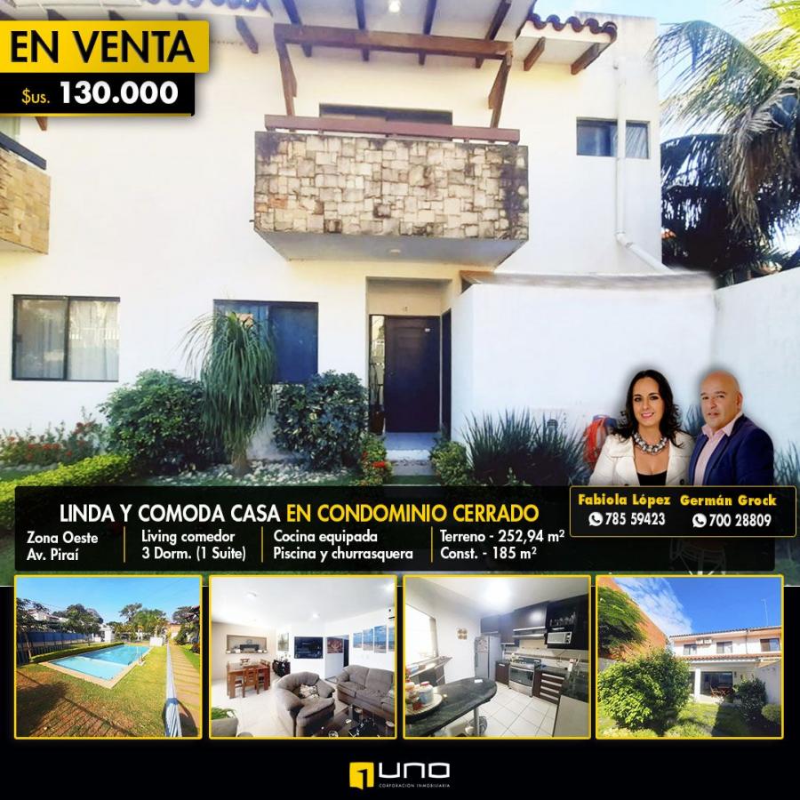 Foto Casa en Venta en ZONA OESTE, Santa Cruz de la Sierra, Santa Cruz - U$D 130.000 - CAV7504 - BienesOnLine