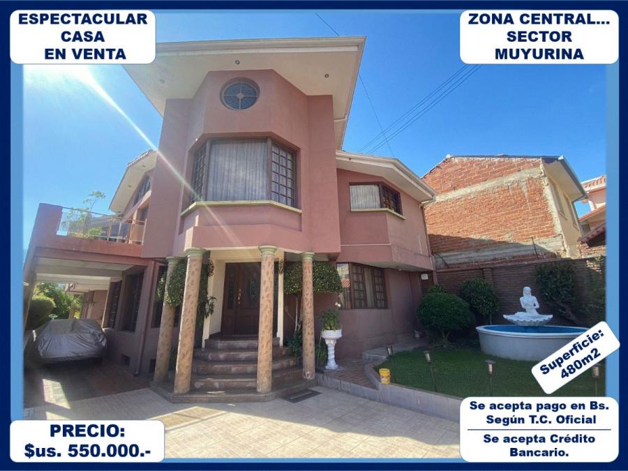 Foto Casa en Venta en MUYURINA, Cochabamba, Cochabamba - U$D 550.000 - CAV6577 - BienesOnLine