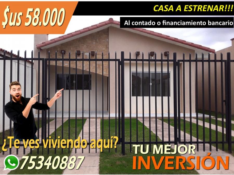 Foto Casa en Venta en Urbanizacin Campos del Este, Santa Cruz de la Sierra, Santa Cruz - U$D 58.000 - CAV4178 - BienesOnLine