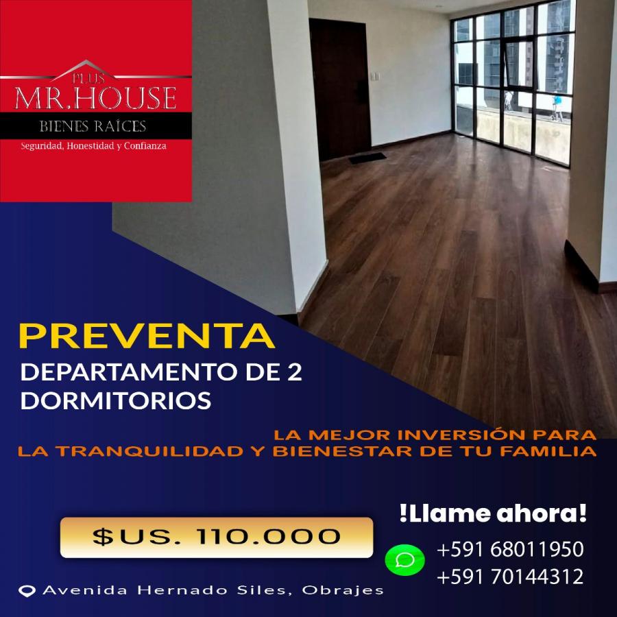 Foto Departamento en Venta en OBRAJES, La Paz, La Paz - U$D 110.000 - DEV5987 - BienesOnLine