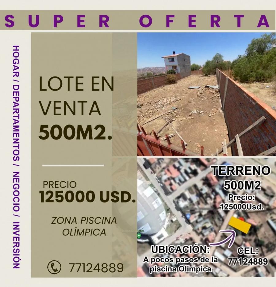 Foto Terreno en Venta en Sucre, Chuquisaca - U$D 125.000 - TEV6442 - BienesOnLine