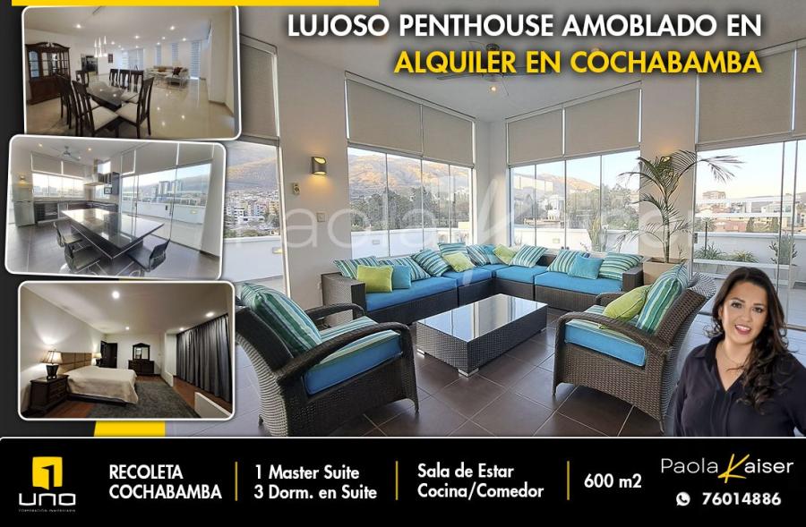 Foto Departamento en Alquiler en Zona norte, Cochabamba, Cochabamba - U$D 2.000 - DEA6717 - BienesOnLine