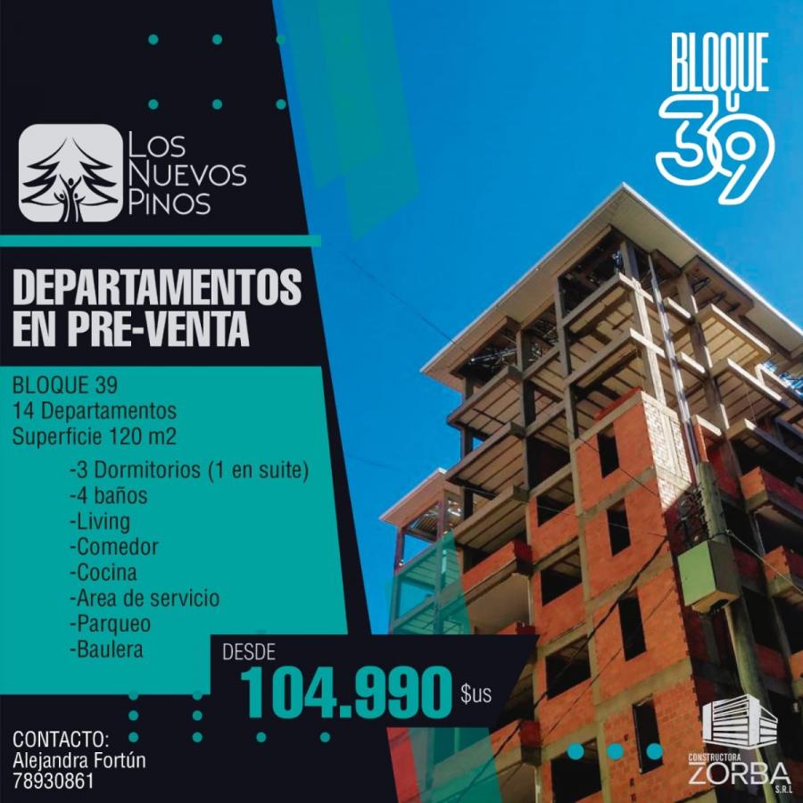 Foto Departamento en Venta en Los Pinos, La Paz, La Paz - U$D 104.990 - DEV4581 - BienesOnLine