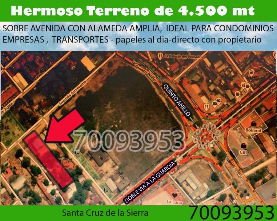 Foto Terreno en Venta en LOS JARDINES, Santa Cruz de la Sierra, Santa Cruz - U$D 2.300.000 - TEV6793 - BienesOnLine