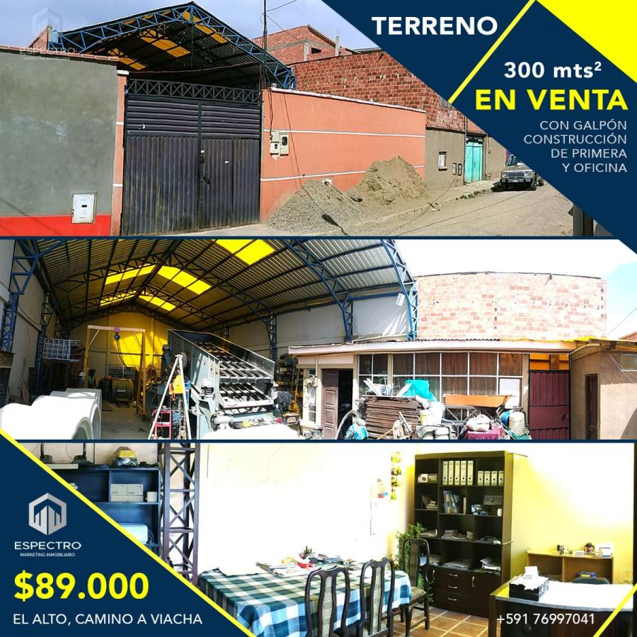 Foto Terreno en Venta en Camino a Viacha, El Alto, La Paz - U$D 79.000 - TEV4641 - BienesOnLine