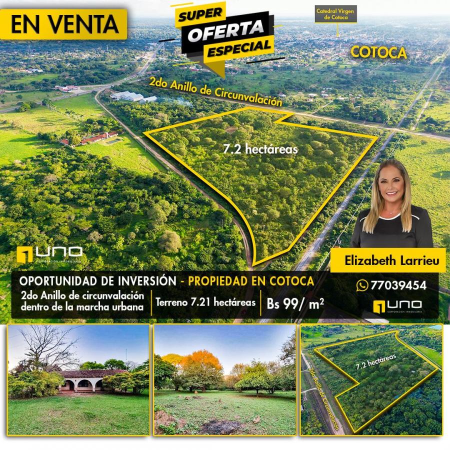 Foto Terreno en Venta en Santa Cruz de la Sierra, Santa Cruz - 7 hectareas - $ 99 - TEV7603 - BienesOnLine