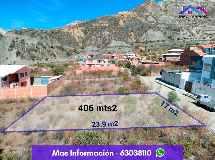 Foto Terreno en Venta en Mallasa, La Paz, La Paz - U$D 45.000 - TEV5653 - BienesOnLine