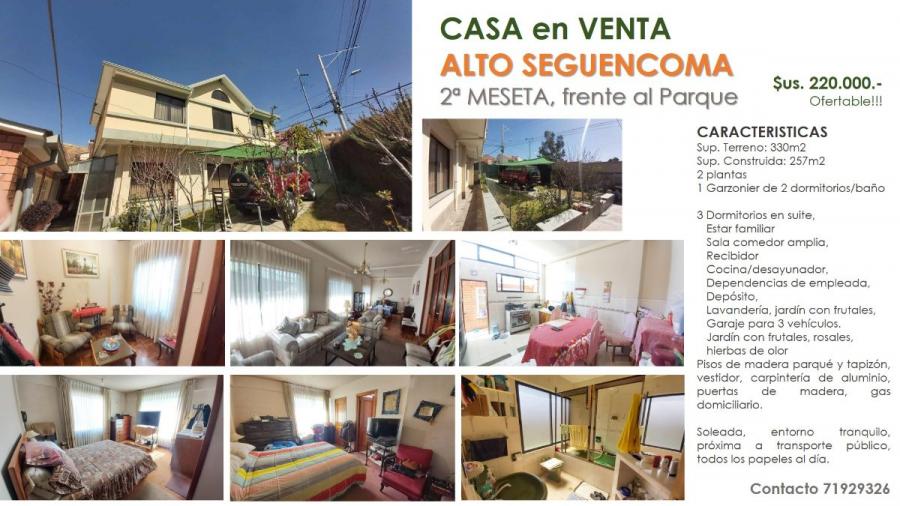 Foto Casa en Venta en ALTO SEGUENCOMA, La Paz, La Paz - U$D 220.000 - CAV7166 - BienesOnLine