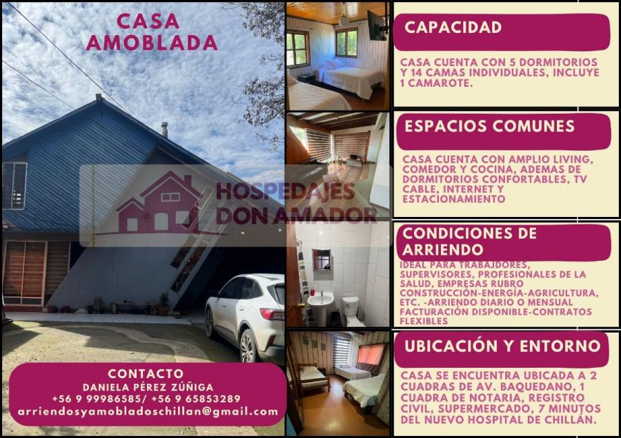 Foto Casa en Arriendo en Chillán, Ñuble - $ 85.000 - CAA148138 - BienesOnLine
