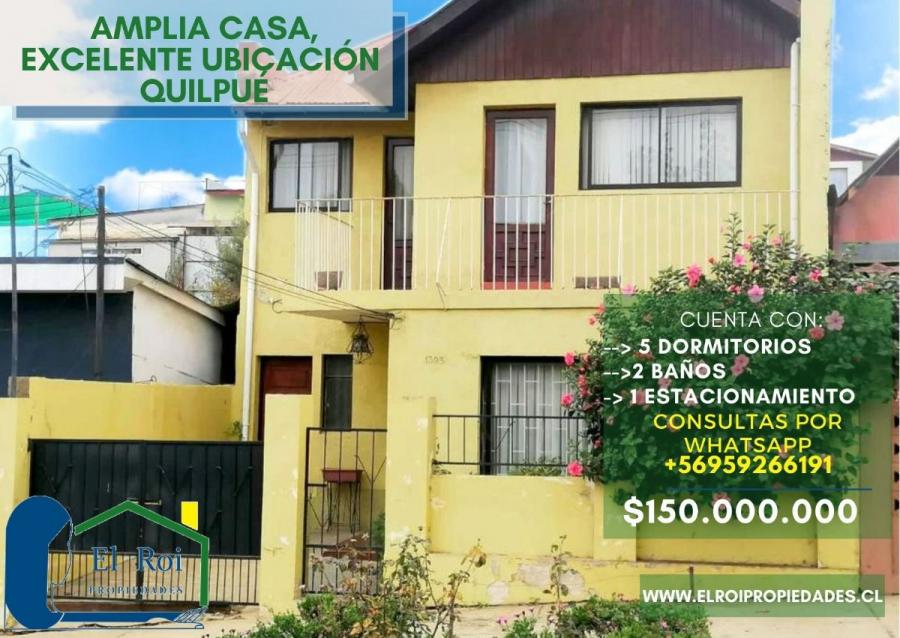 Foto Casa en Venta en Quilpue, Valparaiso - $ 150.000.000 - CAV147328 - BienesOnLine