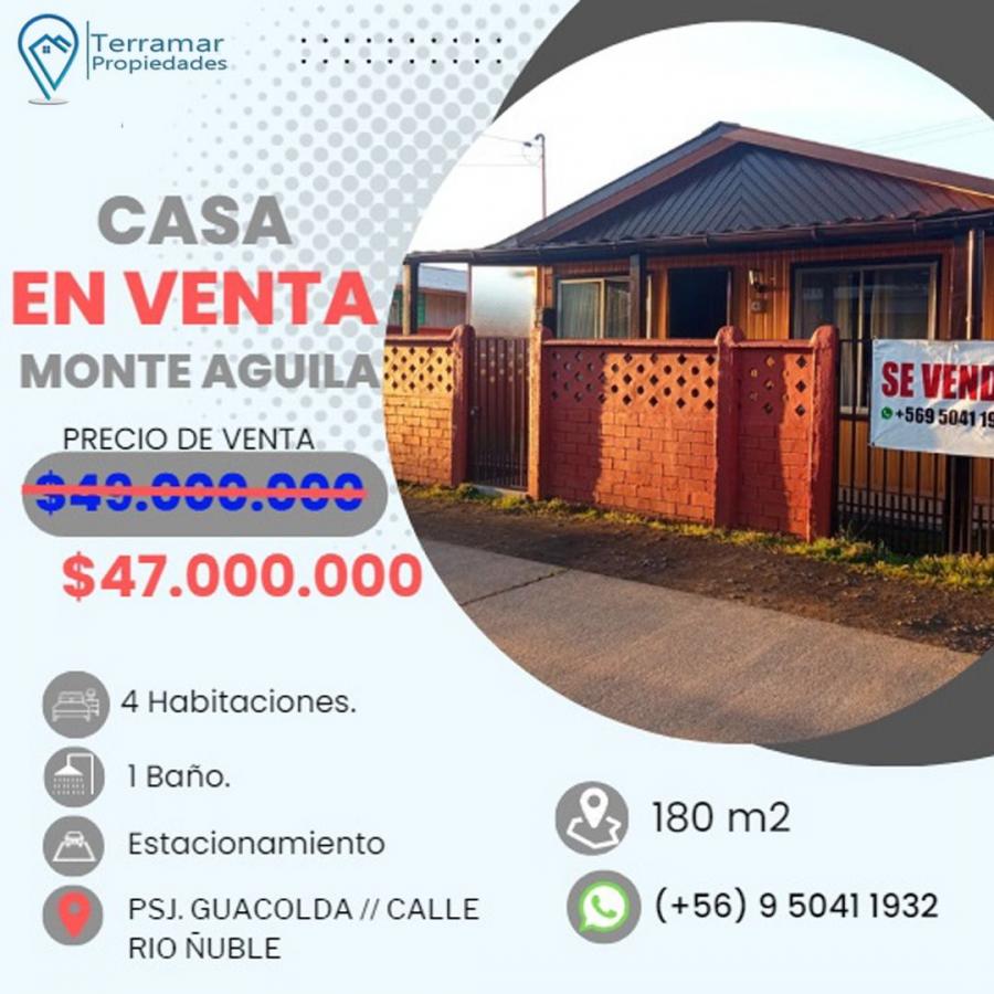 Foto Casa en Venta en RURAL, MONTE  AGUILA, Biobio - $ 47.000.000 - CAV147794 - BienesOnLine