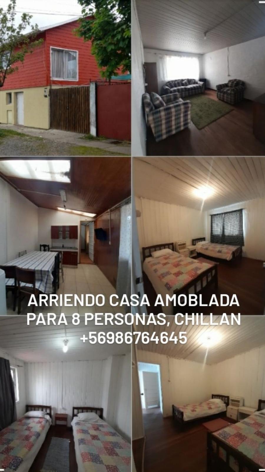Foto Casa en Arriendo en CHILLAN, El tejar chillan, uble - $ 1.000.000 - CAA135531 - BienesOnLine