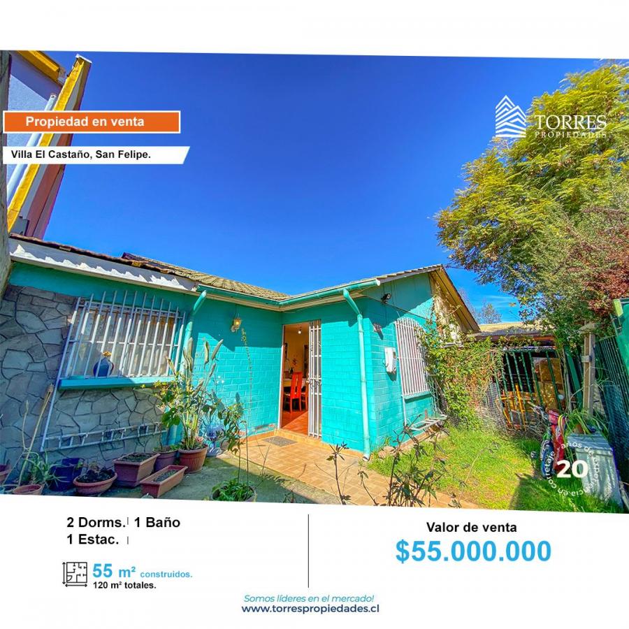 Foto Casa en Venta en San Felipe, San Felipe de Aconcagua - $ 60.000.000 - CAV141860 - BienesOnLine