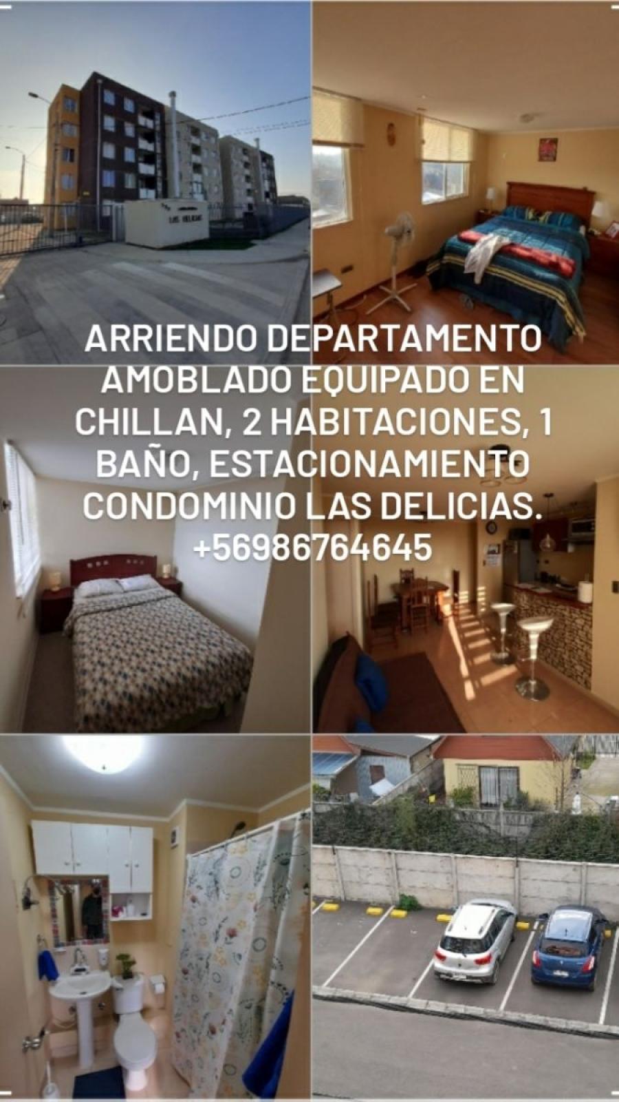 Foto Departamento en Arriendo en Barrio las delicias, Chillan, uble - $ 550.000 - DEA134893 - BienesOnLine