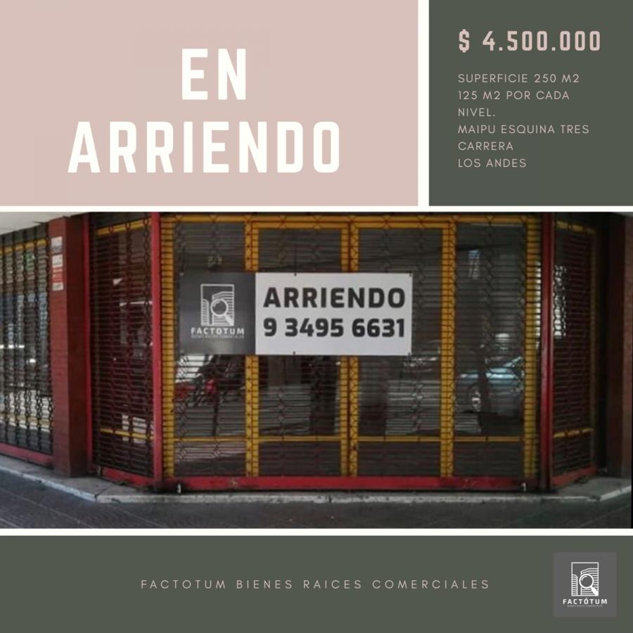 Foto Comercial en Arriendo en Centro, Los Andes, Los Andes - $ 4.500.000 - A98688 - BienesOnLine
