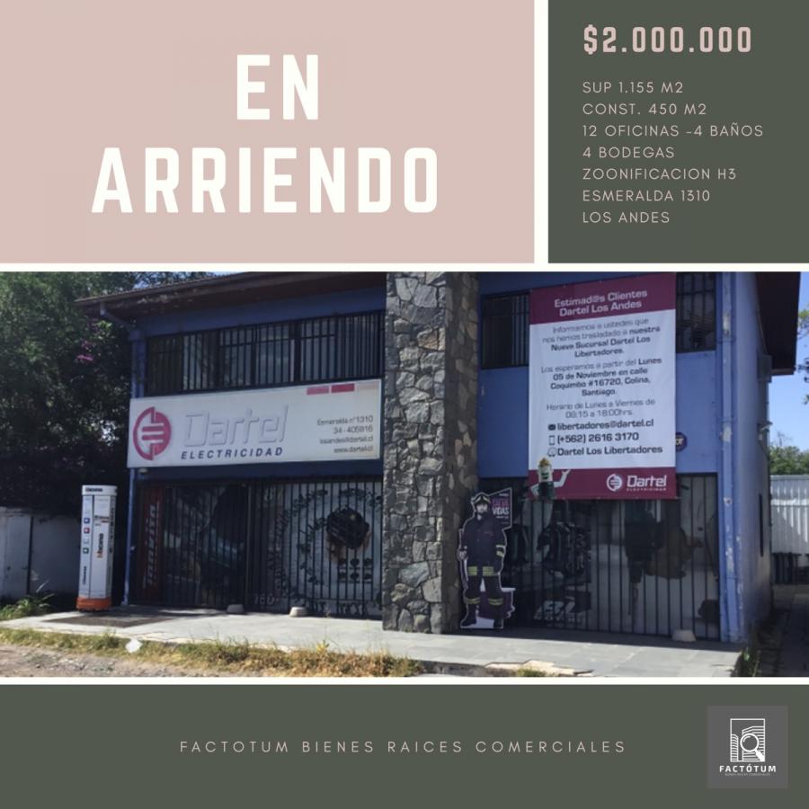 Foto Comercial en Arriendo en Los Andes, Los Andes - $ 2.000.000 - A113319 - BienesOnLine