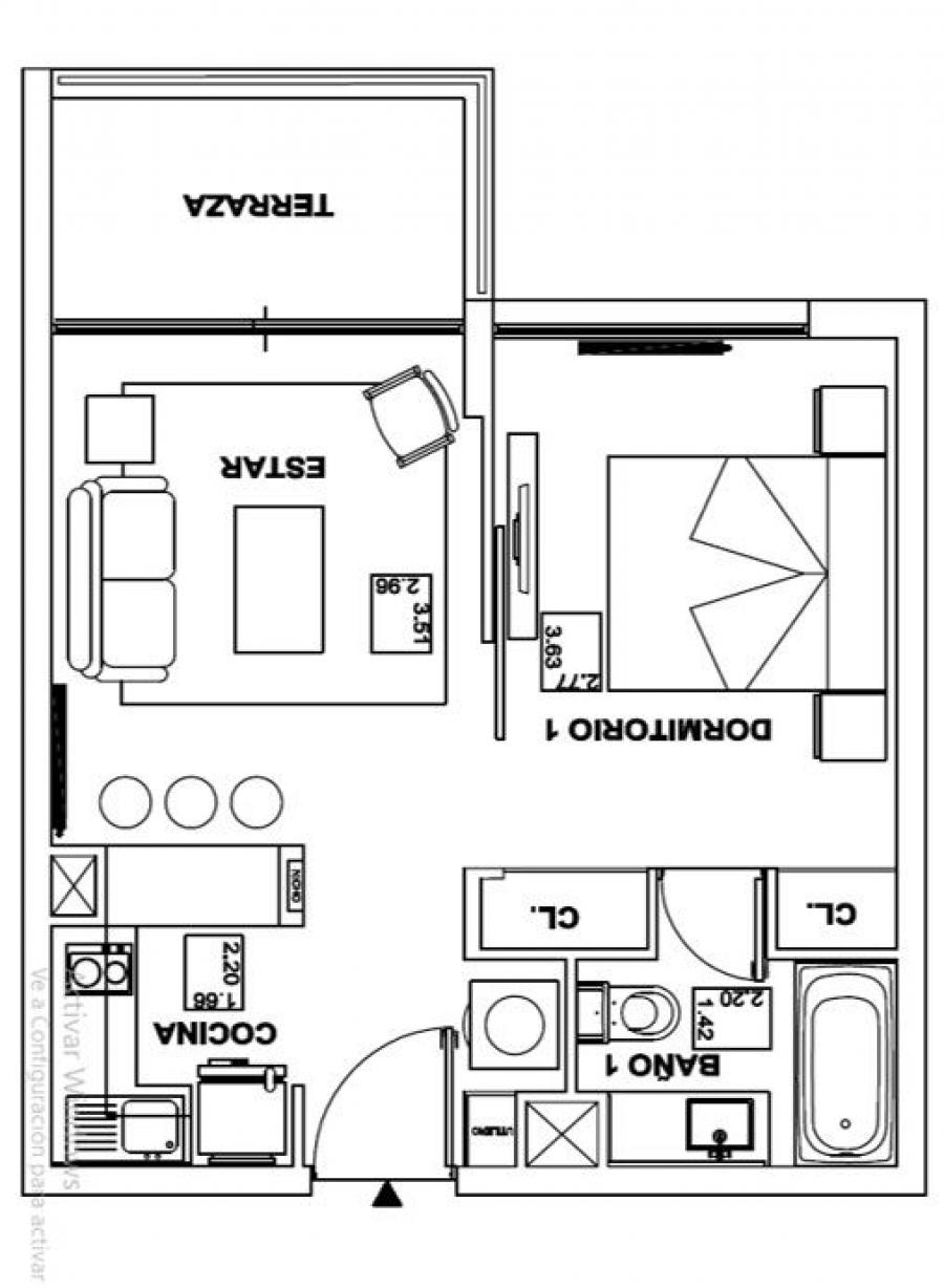 Foto Departamento en Arriendo en Centro comercial, Paseo Urbano, Tottus, LOS ANDES, Valparaiso - $ 400.000 - DEA129621 - BienesOnLine