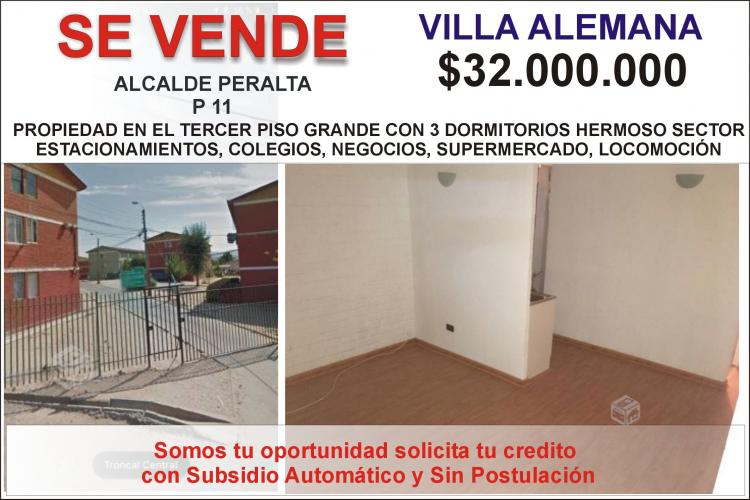 Foto Departamento en Venta en PARADERO 11, Villa Alemana, Valparaiso - $ 32.000.000 - DEV74591 - BienesOnLine