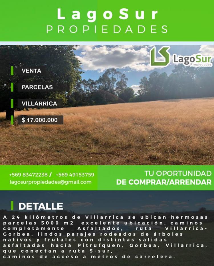 Foto Parcela en Venta en Villarrica, Cautin - 1 hectareas - $ 17.000.000 - PAV74492 - BienesOnLine