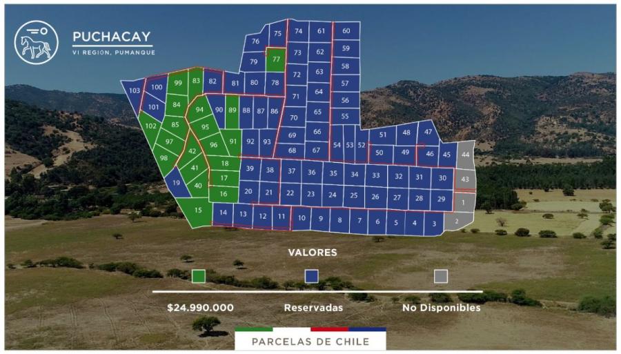 Foto Parcela en Venta en pumanque, pumanque, Colchagua - $ 24.990.000 - PAV128072 - BienesOnLine