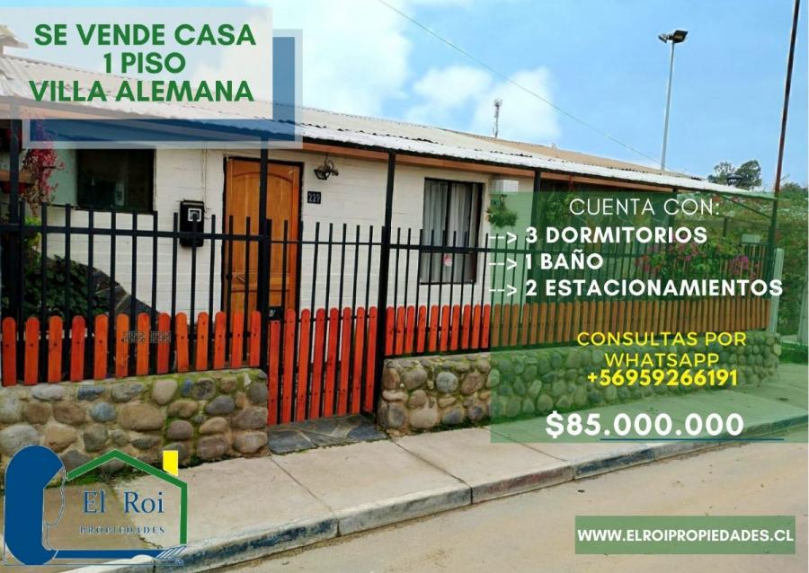 Foto Casa en Venta en Villa Alemana, Valparaiso - $ 85.000.000 - CAV149489 - BienesOnLine