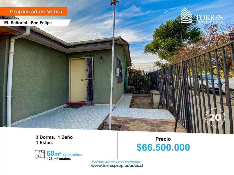 Foto Casa en Venta en San Felipe, San Felipe de Aconcagua - $ 66.500.000 - CAV140962 - BienesOnLine