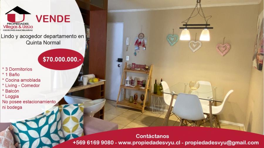 Foto Departamento en Venta en Quinta Normal, Santiago - $ 70.000.000 - DEV148058 - BienesOnLine