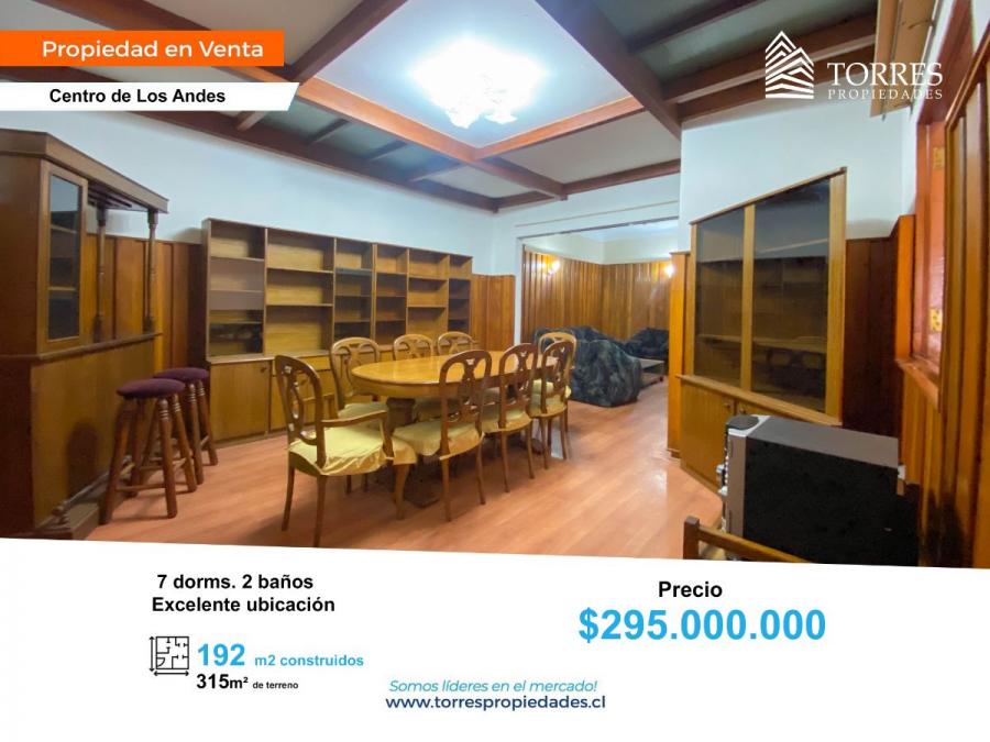 Foto Casa en Venta en los andes, Los andes, Valparaiso - $ 295.000.000 - CAV135245 - BienesOnLine