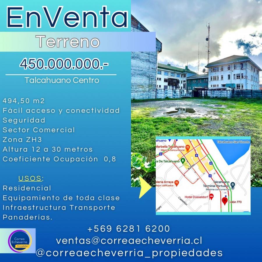 Foto Terreno en Venta en centro, Talcahuano, Concepción - $ 450.000.000 - TEV155811 - BienesOnLine