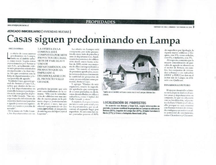 Foto Loteo en Venta en Lampa, Chacabuco - 21 hectareas - UFs 210.000 - V52089 - BienesOnLine