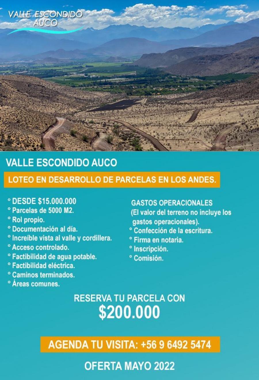 Foto Parcela en Venta en Rinconada, Los Andes - $ 12.990.000 - PAV126862 - BienesOnLine