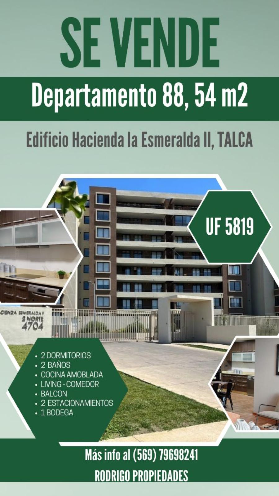 Foto Departamento en Venta en Residencial, Talca, Talca - UFs 5.819 - DEV132193 - BienesOnLine