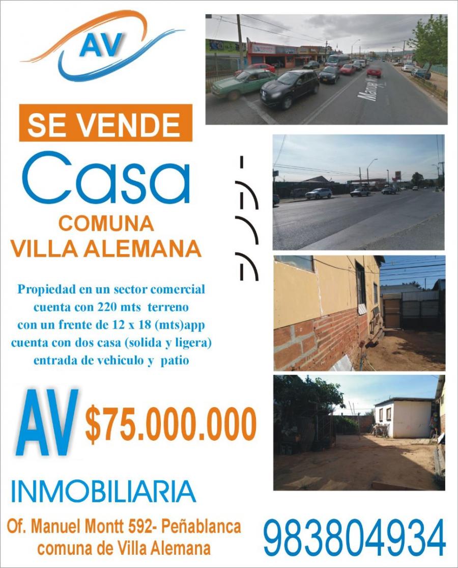 Foto Casa en Venta en peablanca, Peablanca, Valparaiso - $ 75.000.000 - CAV117371 - BienesOnLine