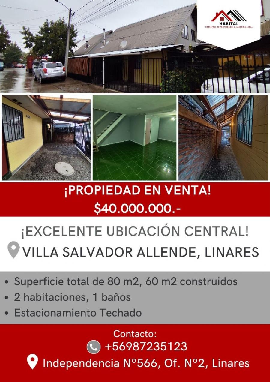 Foto Casa en Venta en Villa Salvador Allende, Linares - $ 40.000.000 - CAV149675 - BienesOnLine