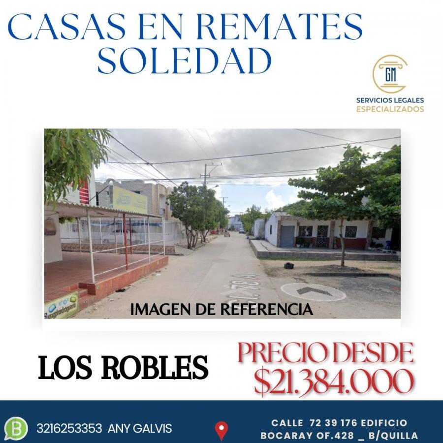  REMATES DE CASAS OPORTUNIDAD LOS ROBLES DESDE $22.000.000