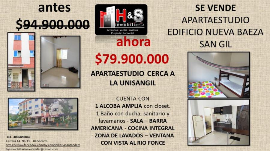 Foto Apartamento en Venta en San Gil, Santander - $ 79.900.000 - APV196710 - BienesOnLine