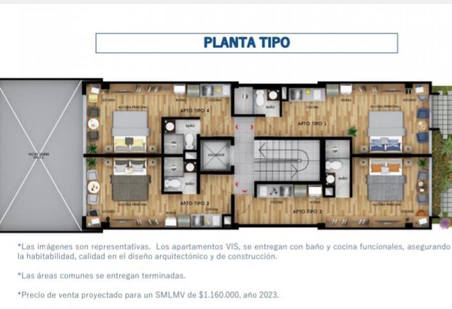 Foto Apartamento en Venta en SANTA MARIA DEL LAGO, ENGATIVA, Bogota D.C - $ 159.000.000 - APV201822 - BienesOnLine