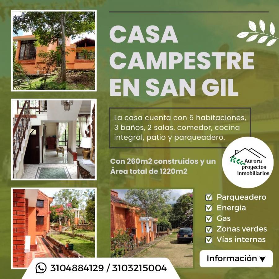 Foto Casa en Venta en VEREDA CAMPO HERMOSO, San Gil, Santander - $ 650.000.000 - CAV202549 - BienesOnLine